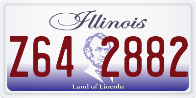 IL license plate Z642882