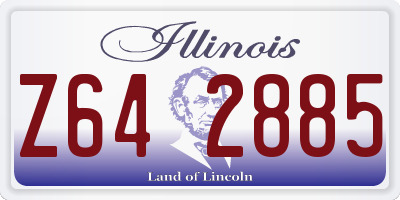 IL license plate Z642885