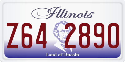 IL license plate Z642890
