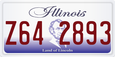 IL license plate Z642893