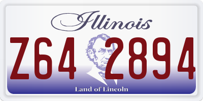 IL license plate Z642894