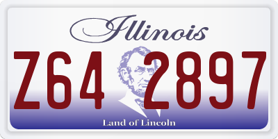 IL license plate Z642897