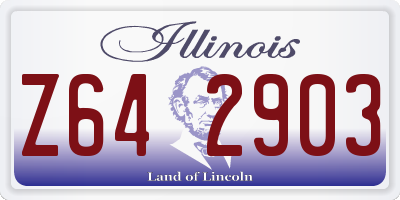 IL license plate Z642903
