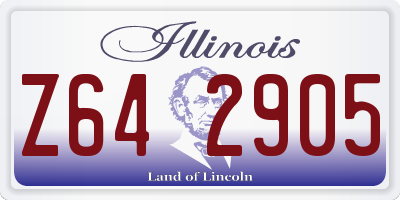IL license plate Z642905