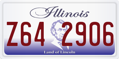 IL license plate Z642906