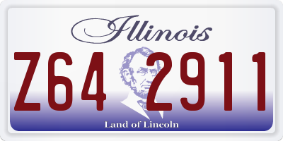 IL license plate Z642911