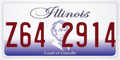 IL license plate Z642914