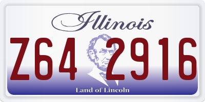 IL license plate Z642916