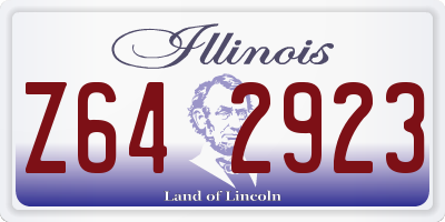IL license plate Z642923
