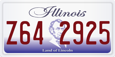 IL license plate Z642925