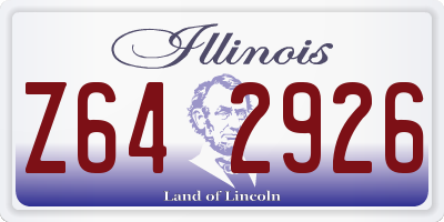 IL license plate Z642926