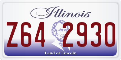 IL license plate Z642930