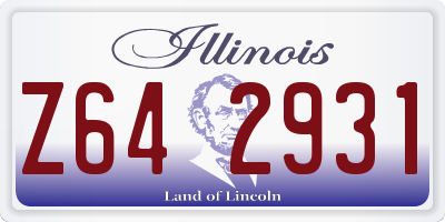 IL license plate Z642931