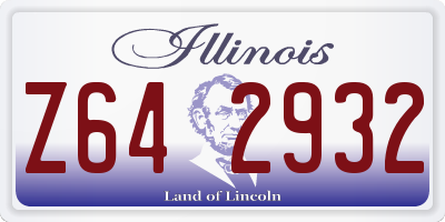 IL license plate Z642932