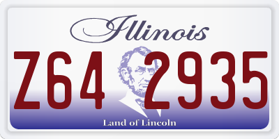 IL license plate Z642935