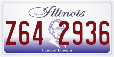 IL license plate Z642936