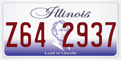 IL license plate Z642937