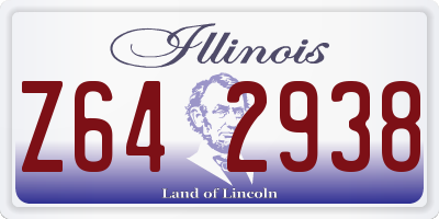 IL license plate Z642938
