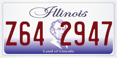 IL license plate Z642947