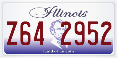 IL license plate Z642952