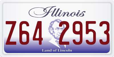 IL license plate Z642953