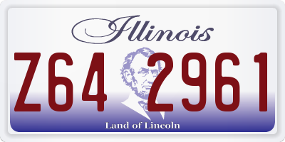 IL license plate Z642961