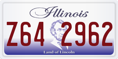 IL license plate Z642962