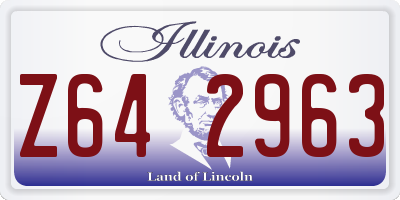 IL license plate Z642963