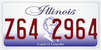 IL license plate Z642964