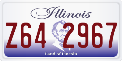IL license plate Z642967