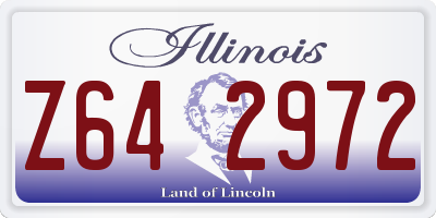 IL license plate Z642972