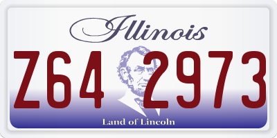 IL license plate Z642973