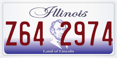 IL license plate Z642974