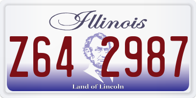 IL license plate Z642987