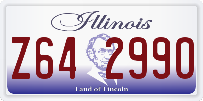 IL license plate Z642990