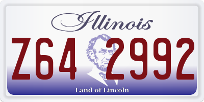 IL license plate Z642992