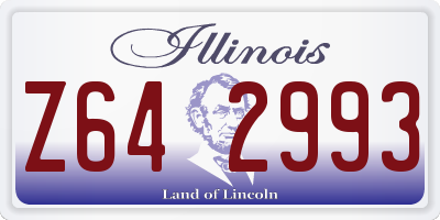IL license plate Z642993