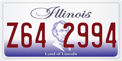 IL license plate Z642994