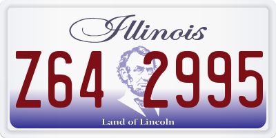 IL license plate Z642995