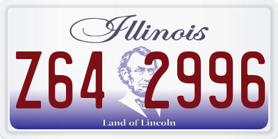 IL license plate Z642996
