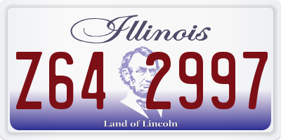 IL license plate Z642997