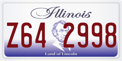 IL license plate Z642998