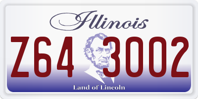 IL license plate Z643002