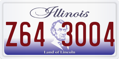 IL license plate Z643004
