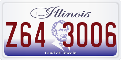 IL license plate Z643006