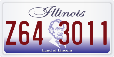 IL license plate Z643011
