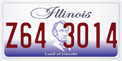 IL license plate Z643014