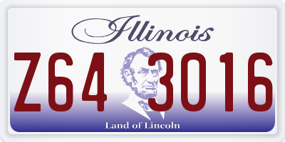 IL license plate Z643016
