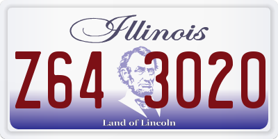 IL license plate Z643020