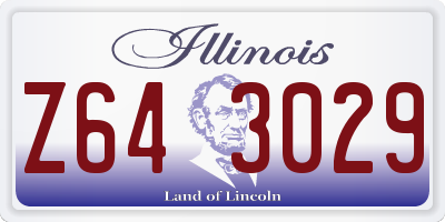 IL license plate Z643029